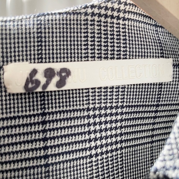 π Jason Wu Collection Runway Cap Sleeve Plaid & Polka Dot Lace Midi Dresse - Picture 15 of 16